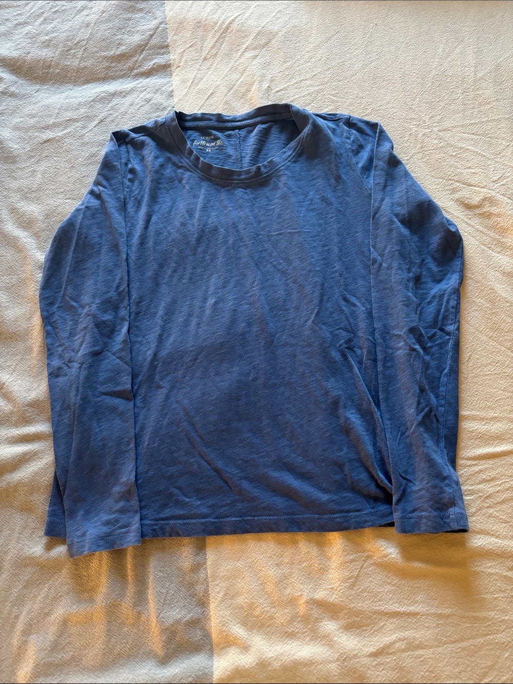 J Crew Women’s Long-Sleeve Crewneck Shirt - Blue